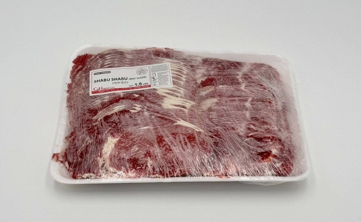 Beef Ribeye Slice 1.5mm 1.5 lbs. Tray Pack - Frozen