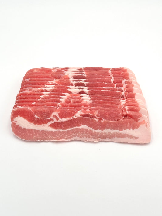 Pork Single Ribbed Belly Slice 3lbs Tray Pack - Frozen