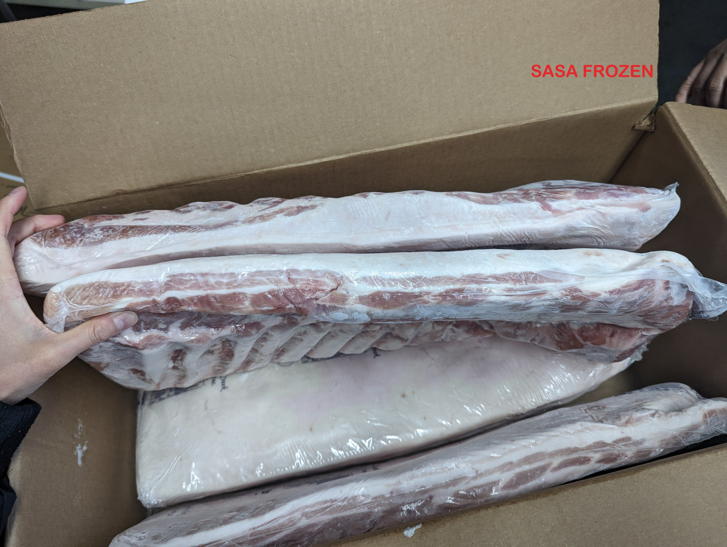 Pork Single Ribbed Belly Boneless Skinless - Frozen