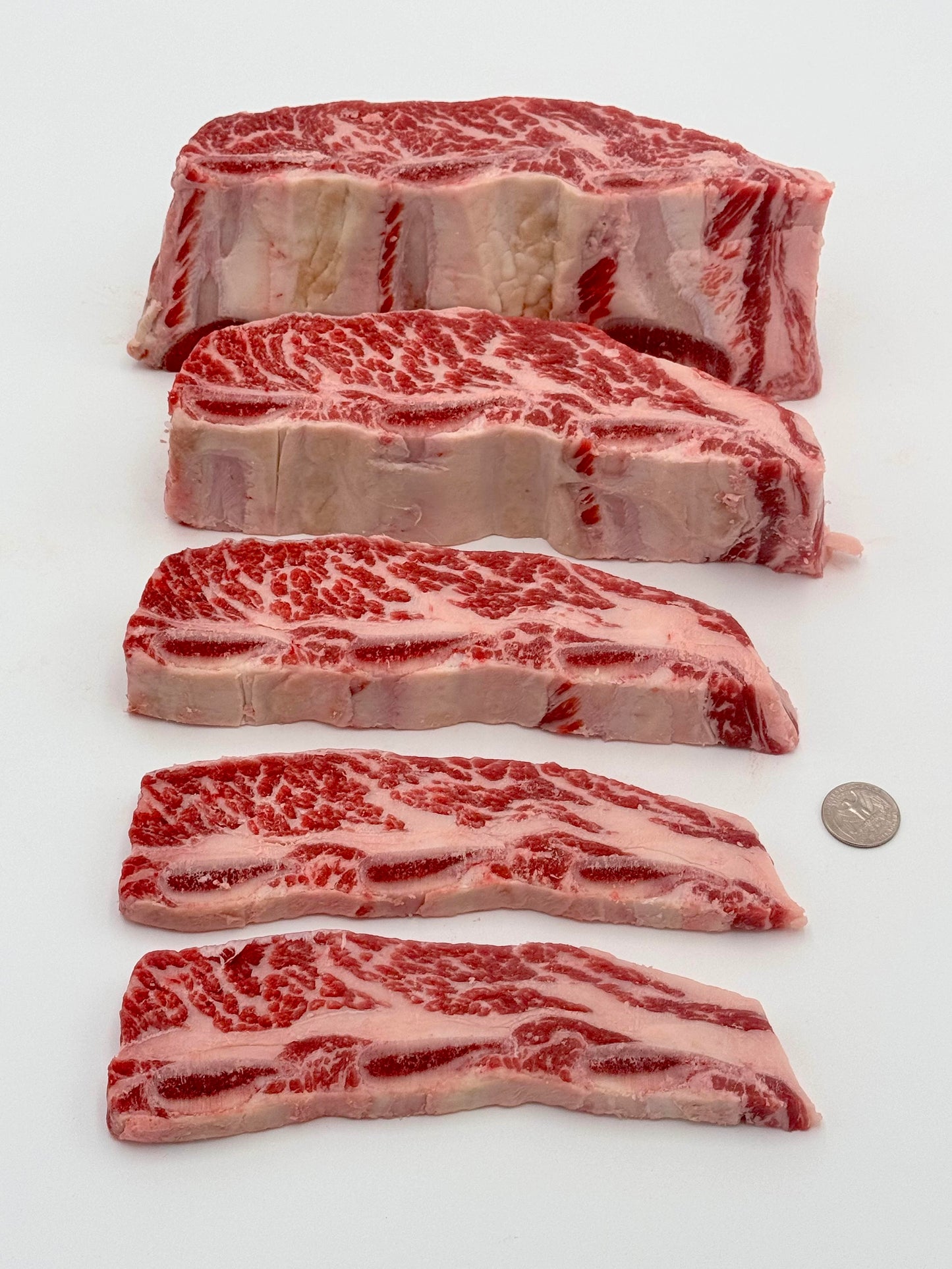 Beef Short Rib Slice Center Cut 10# - Fresh